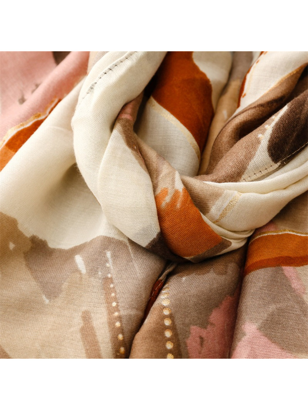 Scarvii - Abstract Botanical Brush Print Scarf