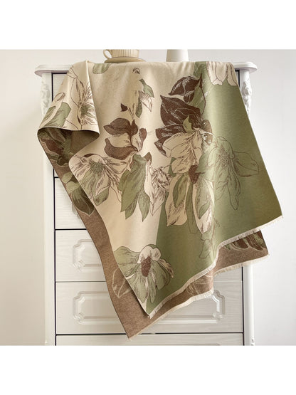 Scarvii - Reversible Camellia Jacquard Shawl