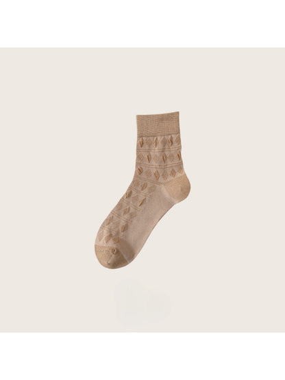 Rufia - Soft Geometric Textured Crew Socks product image 7