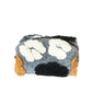 Cosbai - Large Capacity of Floral Tweed Zipper Makeup Bag