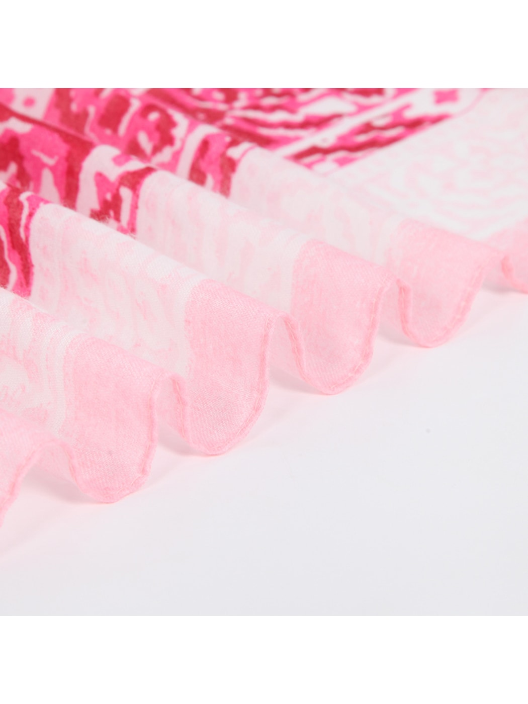Scarvii - Geometric Print Colorblock Wrap Scarf