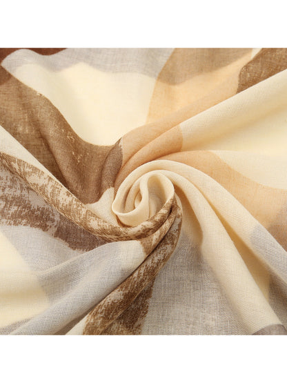 Scarvii - Abstract Curve Print Spring Scarf