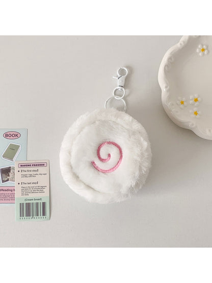 Cosbai - Embroidered Plush Coin Purse Charm Bag