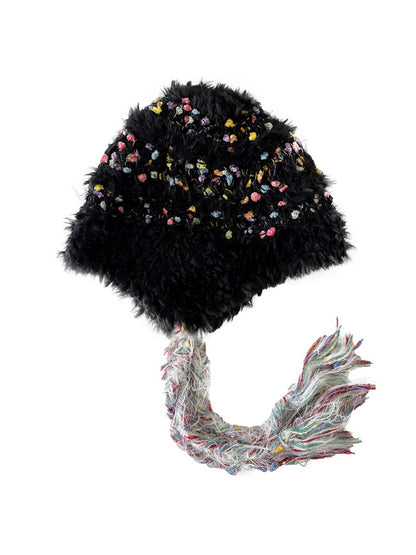 Haila - Knitted Plush Beanie with Earflap