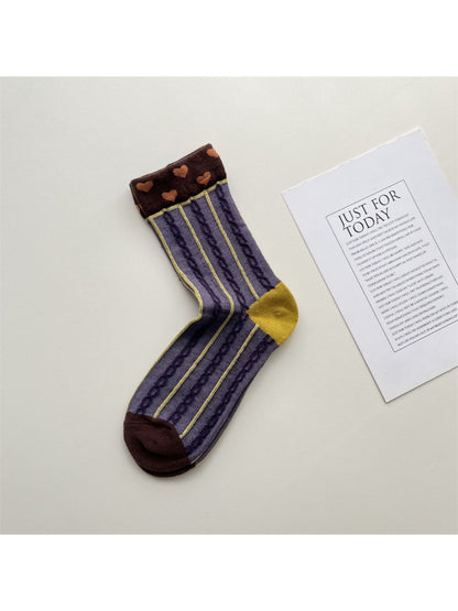 Rufia - Mixed Motif Crew Socks