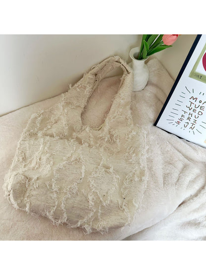 Cosbai - Elegant Soft Texture Shoulder Tote