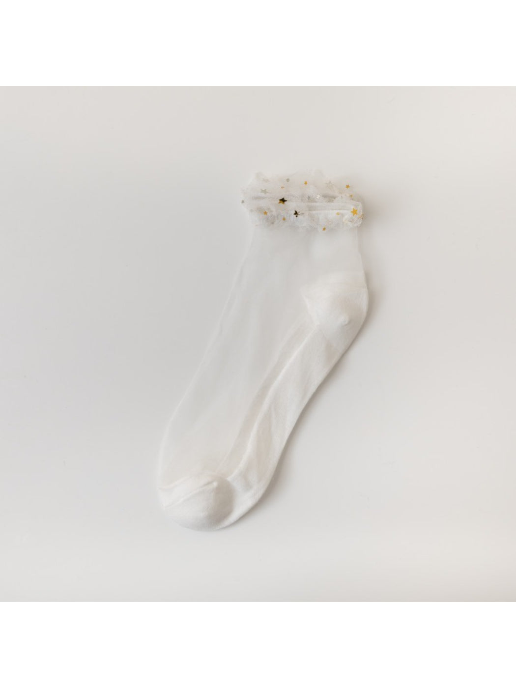 Rufia - Sheer Ruffle Trim Ankle Socks product image 4