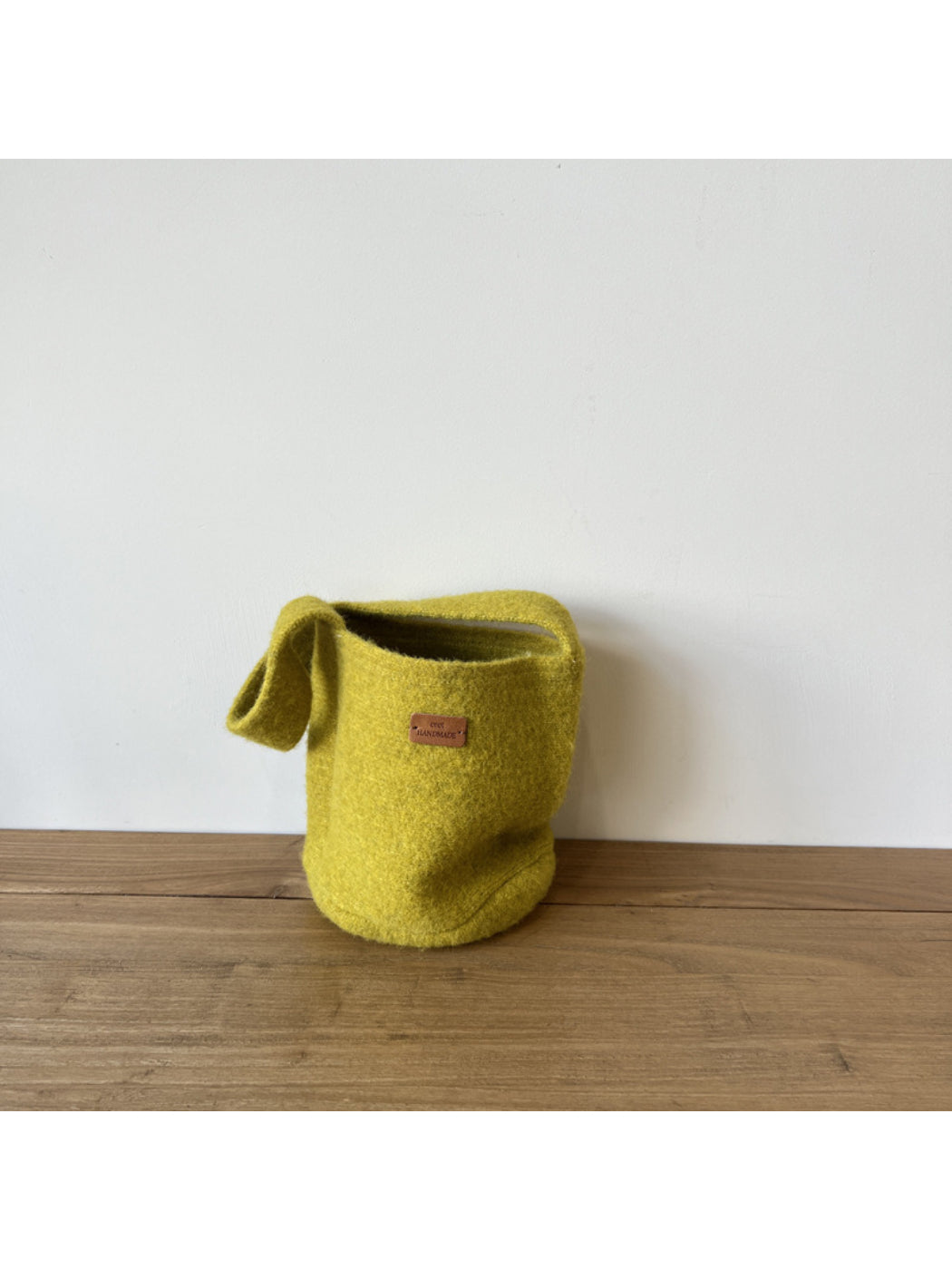 Cosbai - Textured Knit Bucket Handbag