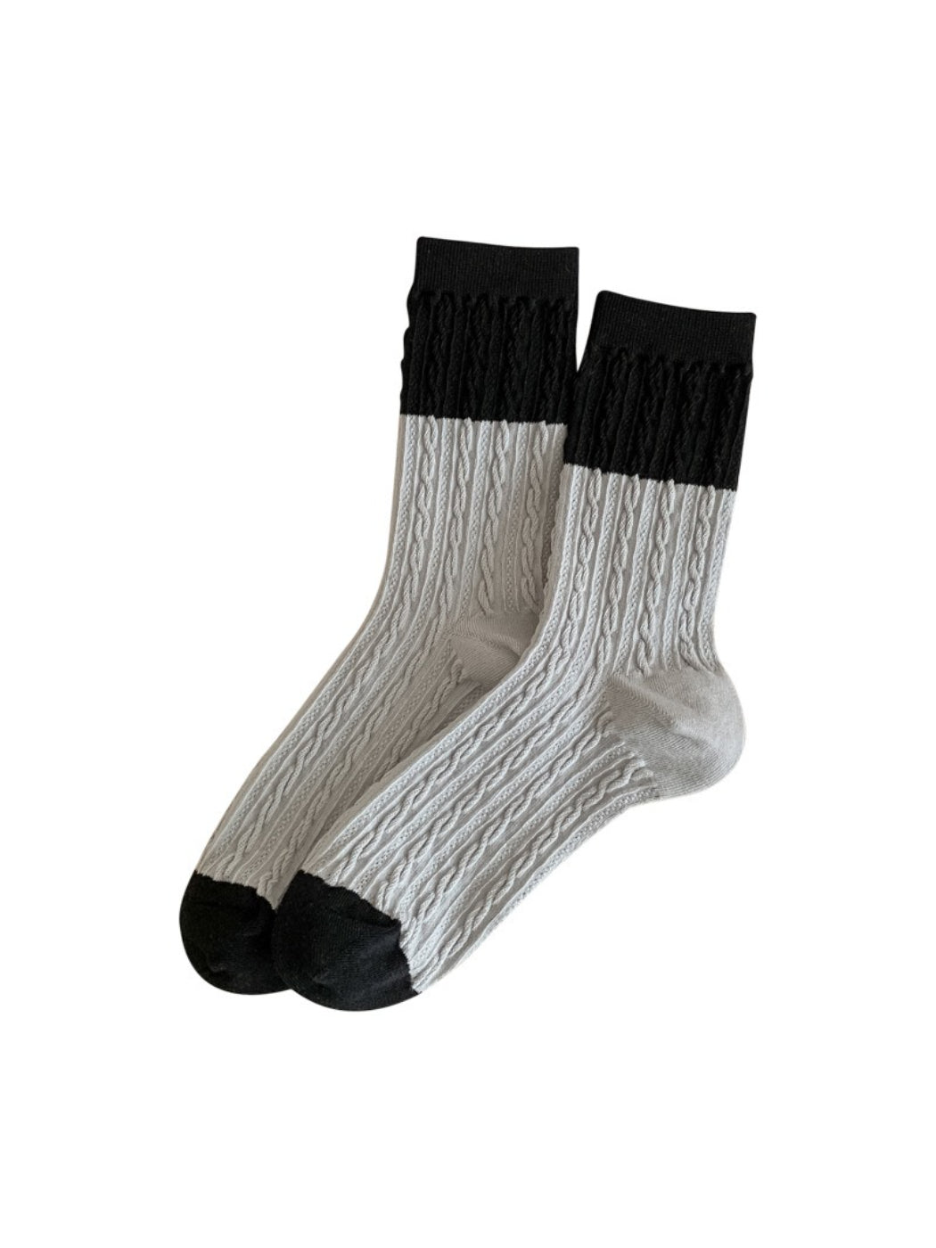 Rufia - Color Block Textured Crew Socks