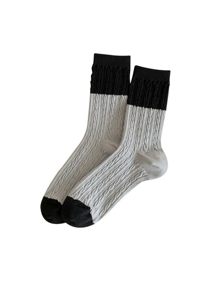 Rufia - Color Block Textured Crew Socks