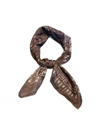 Scarvii - Polka Dot Paisley Square Scarf