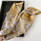 Scarvii - Soft Vintage Paisley Printed Square Scarf