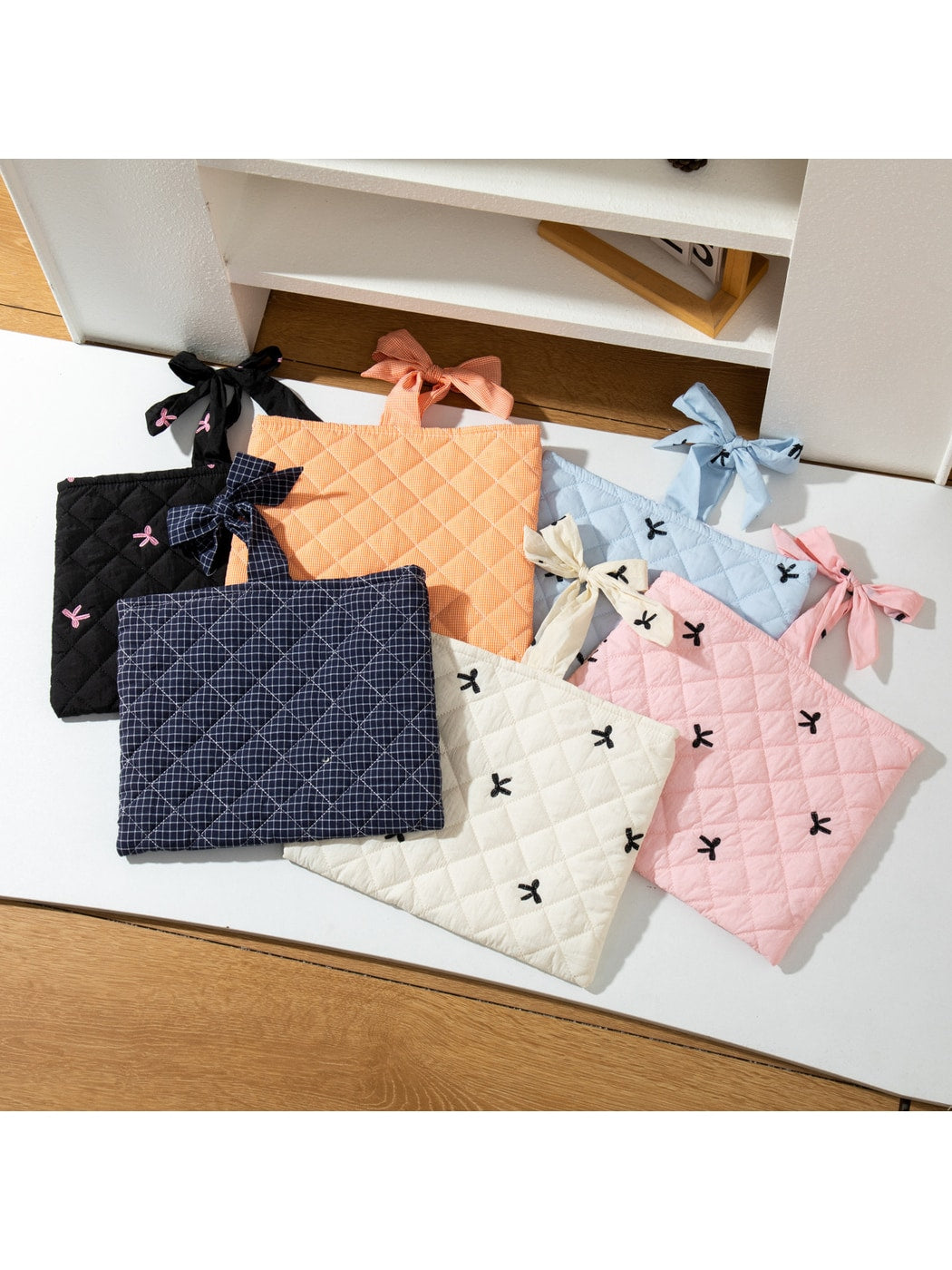 Cosbai - Elegant Colorful Quilted Zip Pouch