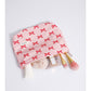 Cosbai - Floral Bow Print Handheld Cosmetic Bag