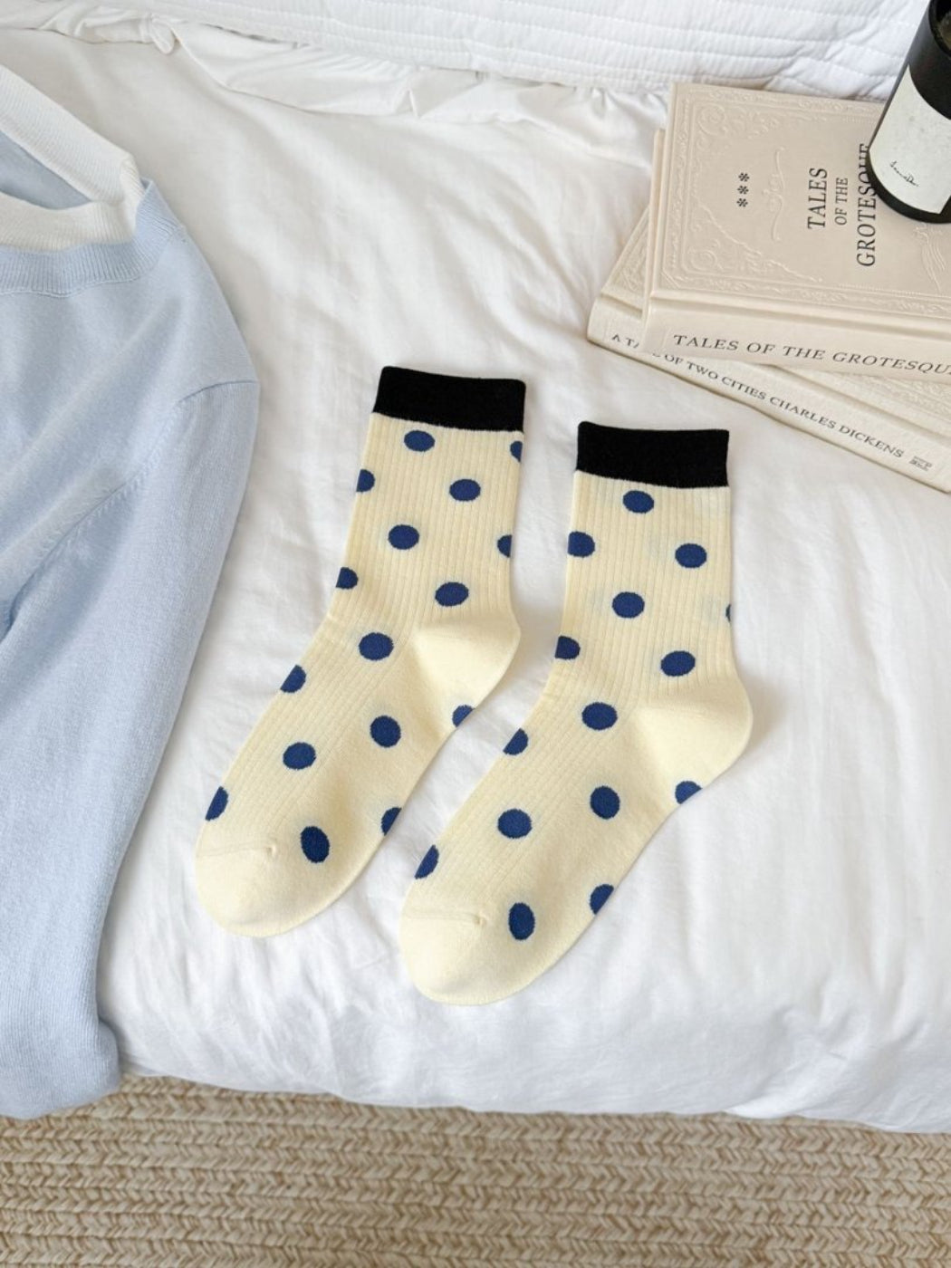 Rufia - Contrast Cuff Polka Dot Socks product image 9