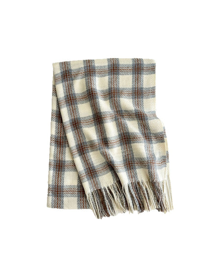Scarvii - Classic Plaid Fringed Winter Scarf