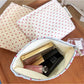 Cosbai Red Dot Cosmetic Bag angled view emphasizing red dot cosmetic bag design
