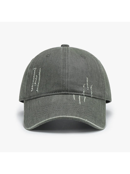 Haila - Soft Top Curved Brim Adjustable Baseball Cap