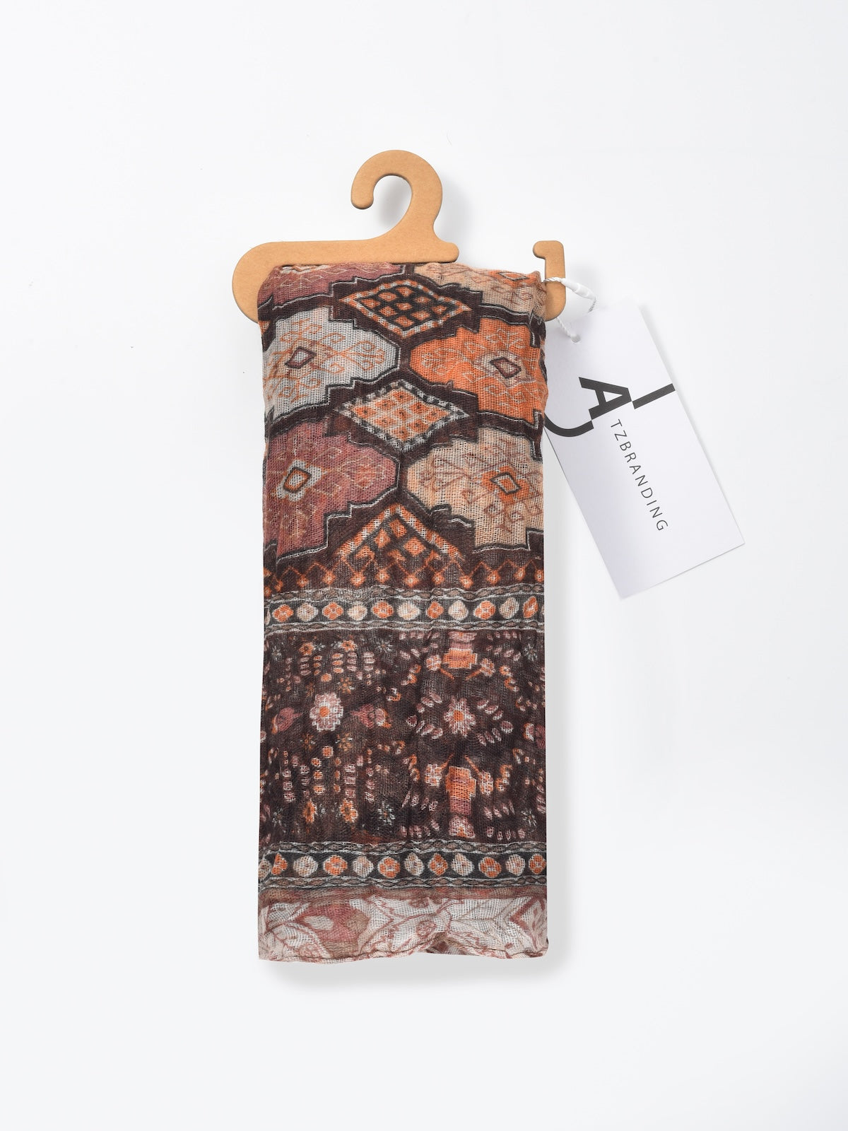 Scarvii - Vintage Print Crinkle Scarf