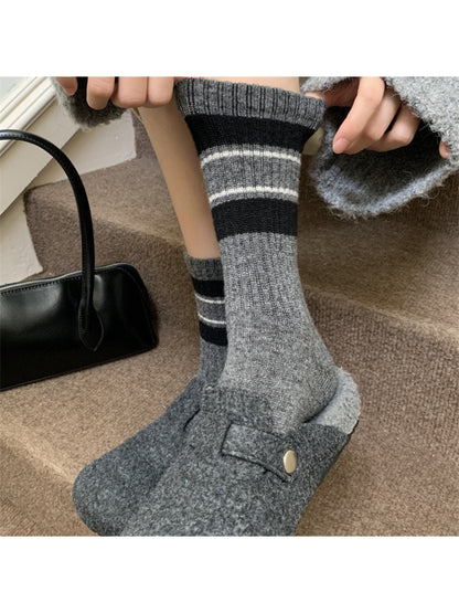 Rufia - Classic Stripe Ribbed Daily Crew Socks product image 3