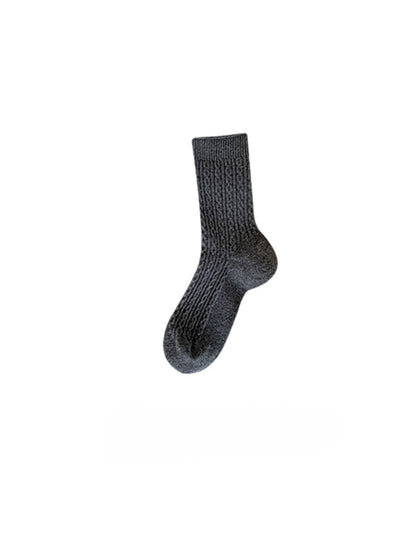 Rufia - Cozy Cable Texture Crew Socks