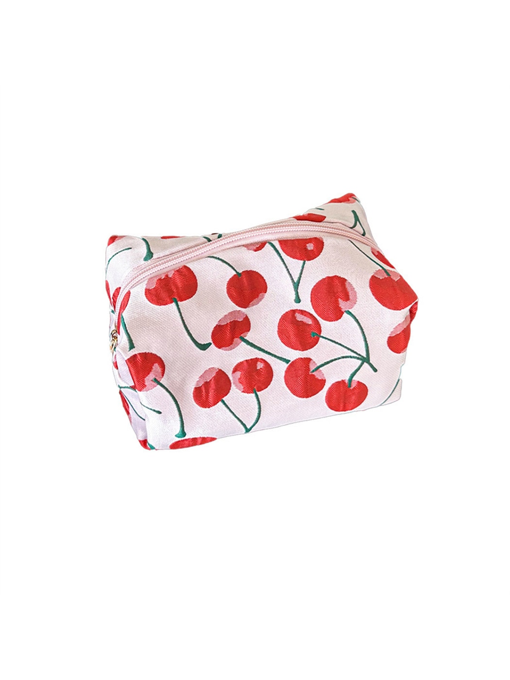 Cosbai - Cherry Print Zipper Cosmetic Bag