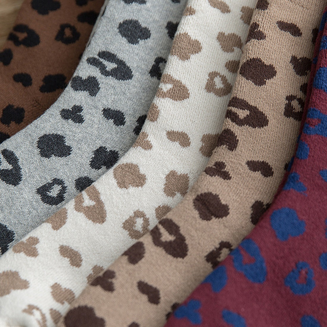 Rufia - Spotted Leopard Print Socks