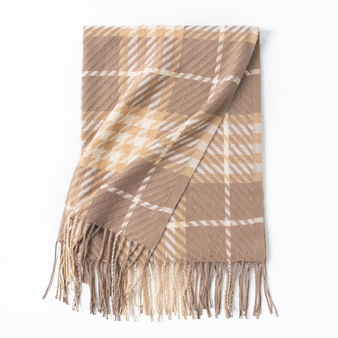 Scarvii - Colorful Check Print Autumn-Winter Scarf