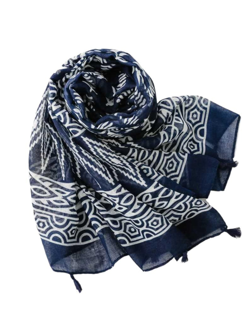 Scarvii - Classic Botanical Pattern Print Scarf
