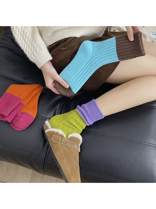 Rufia - Bold Colorblock Crew Socks