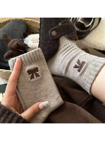 Rufia - Classic Ribbon Detail Crew Socks