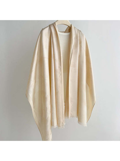 Scarvii - Elegant Dandelion Print Summer Wrap Scarf