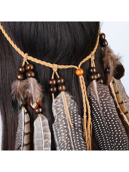 Hairish - Bohemian Feather Hair Garland