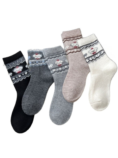 Rufia – Dog Pattern Winter Socks