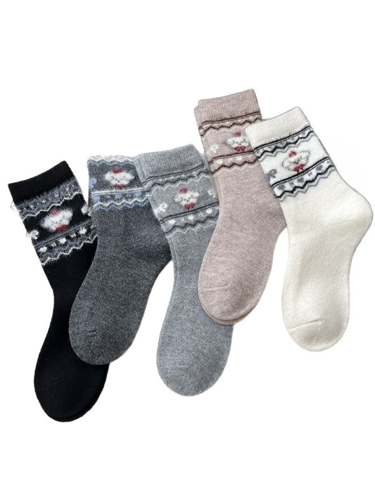 Rufia – Dog Pattern Winter Socks