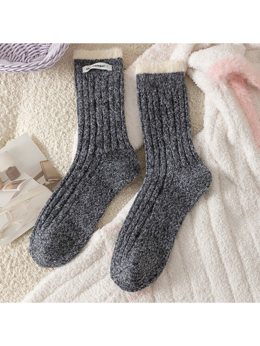 Rufia - Cozy Lined Ribbed Crew Socks product image 8