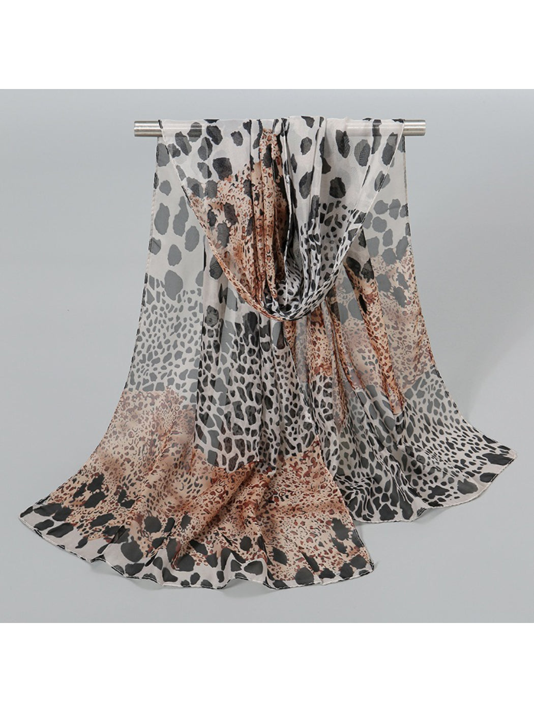 Scarvii - Leopard Fade Print Spring Summer Scarf