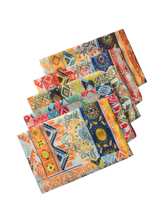 Scarvii – Boho Patchwork Print Scarf