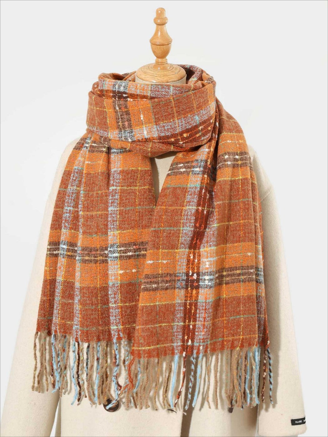Scarvii - Timeless Stylish Classic Plaid Warm Scarf