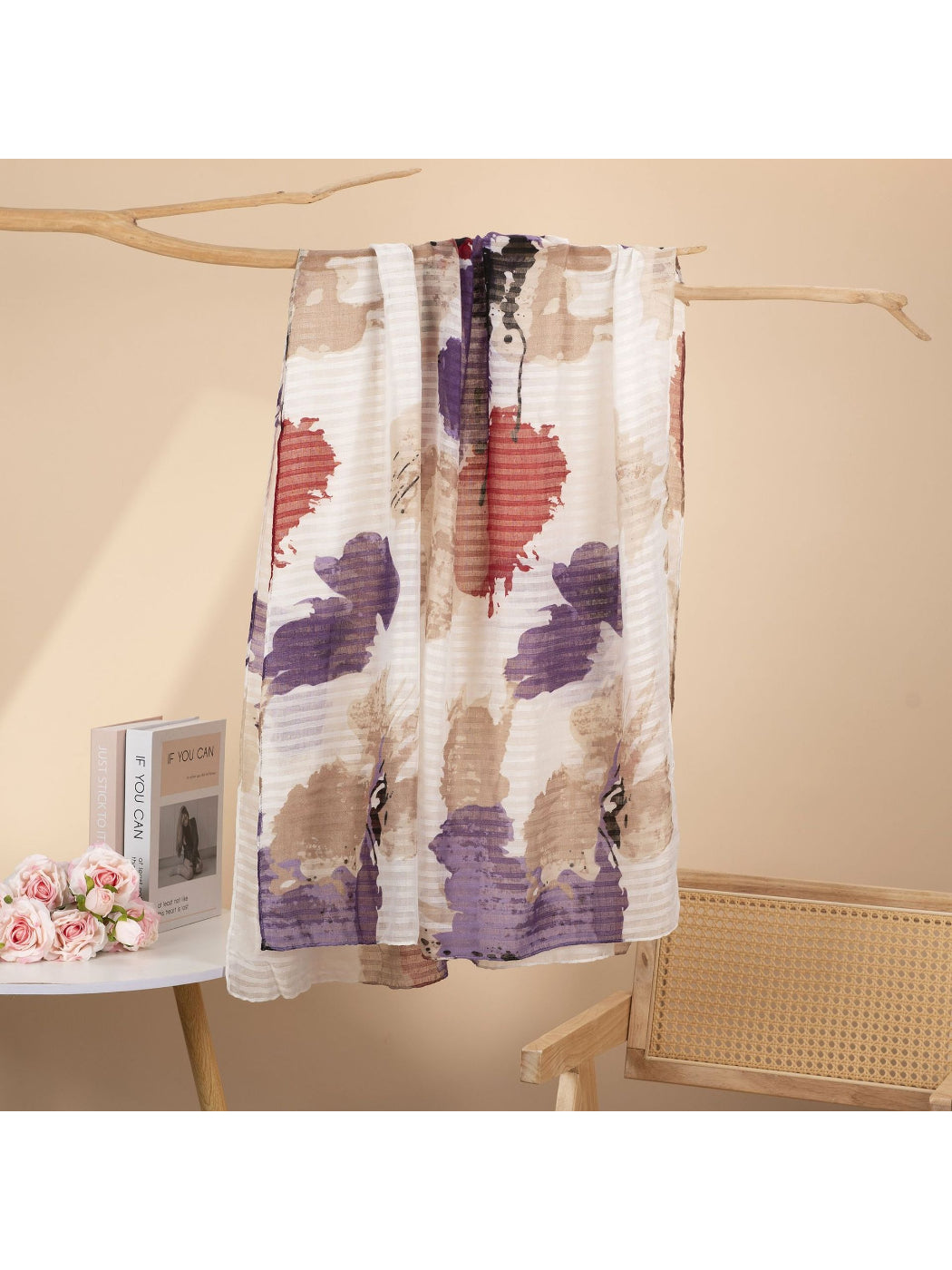 Scarvii - Soft Watercolor Block Scarf
