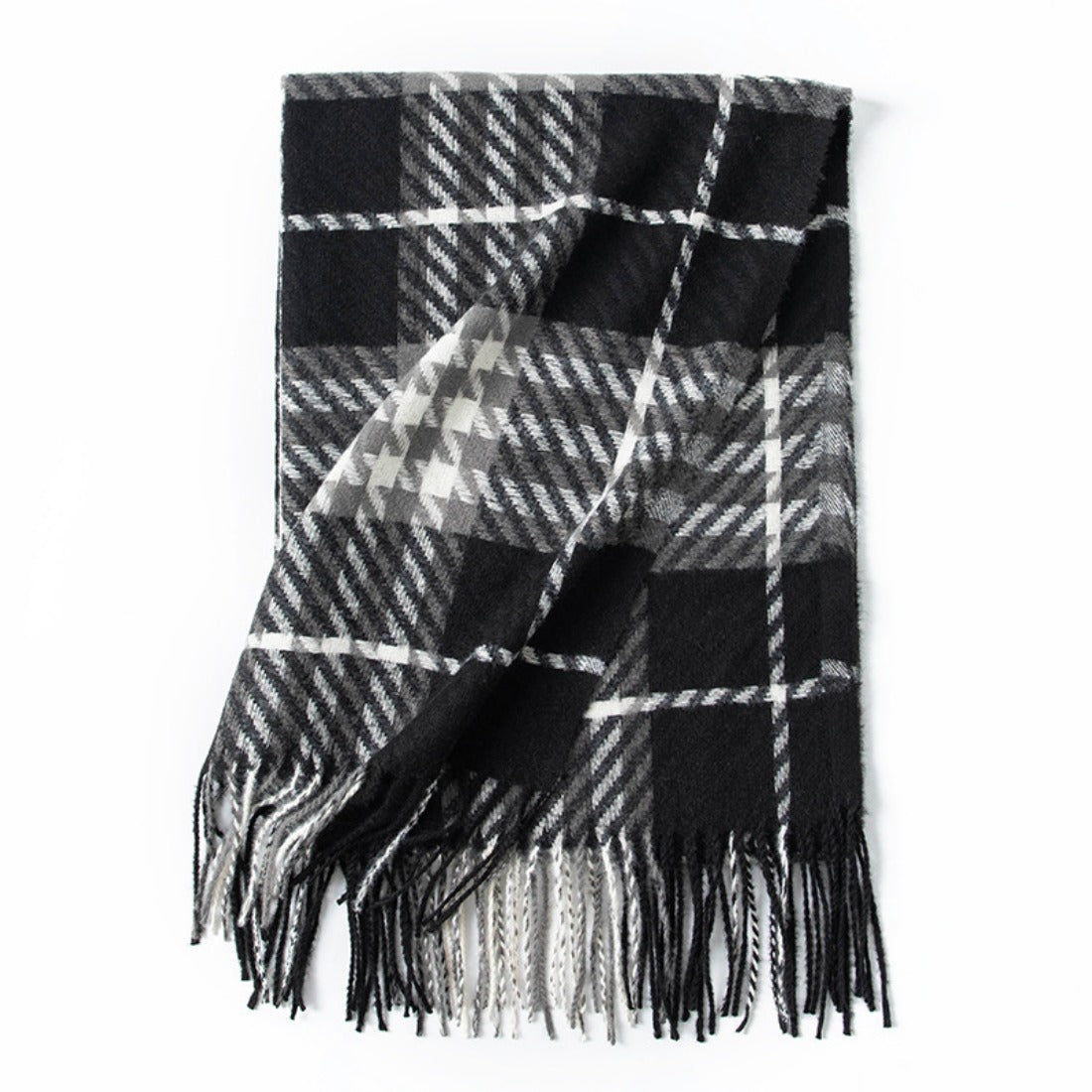 Scarvii - Colorful Check Print Autumn-Winter Scarf