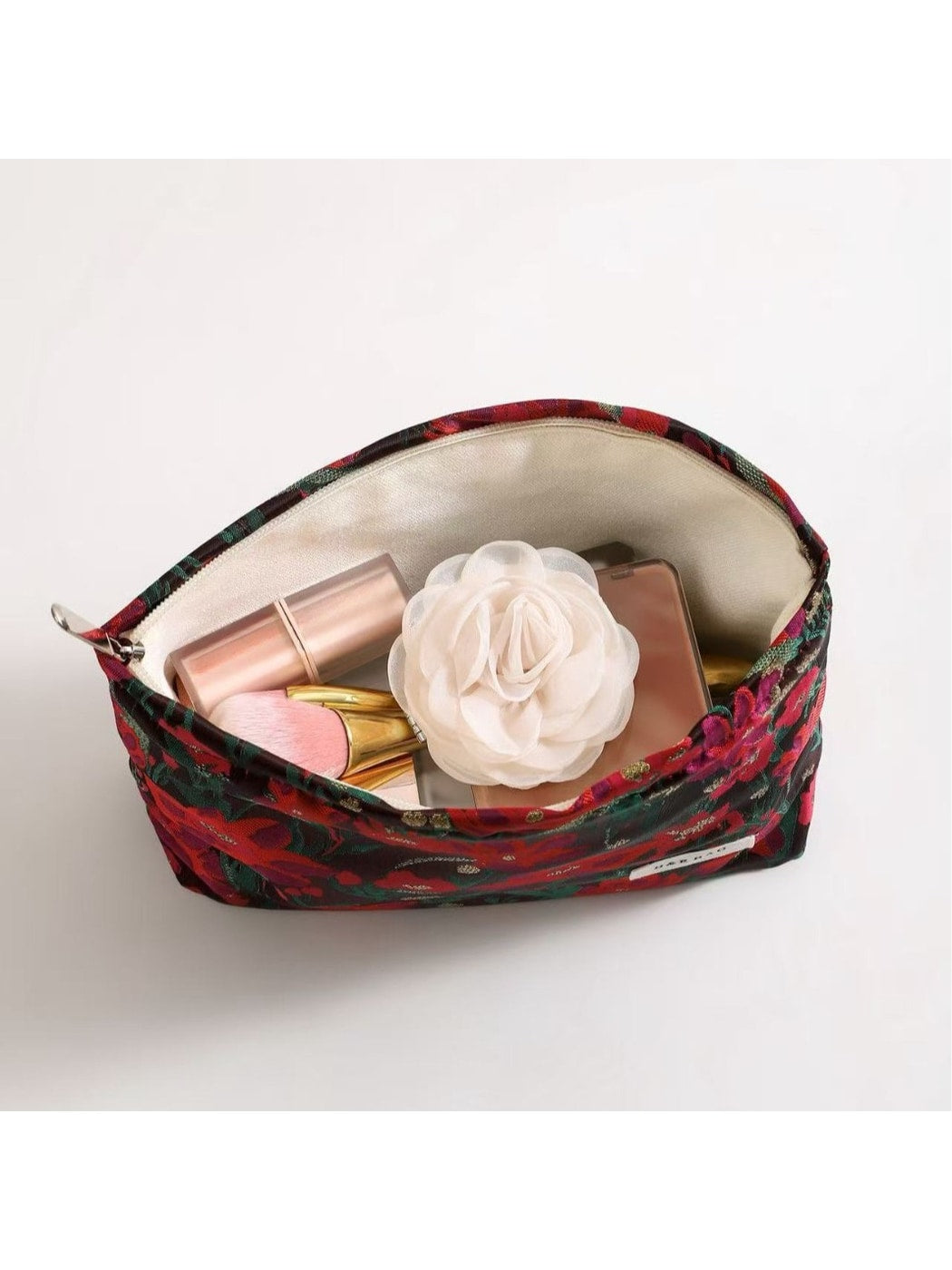 Cosbai - Sweet Floral Handheld Makeup Storage Bag