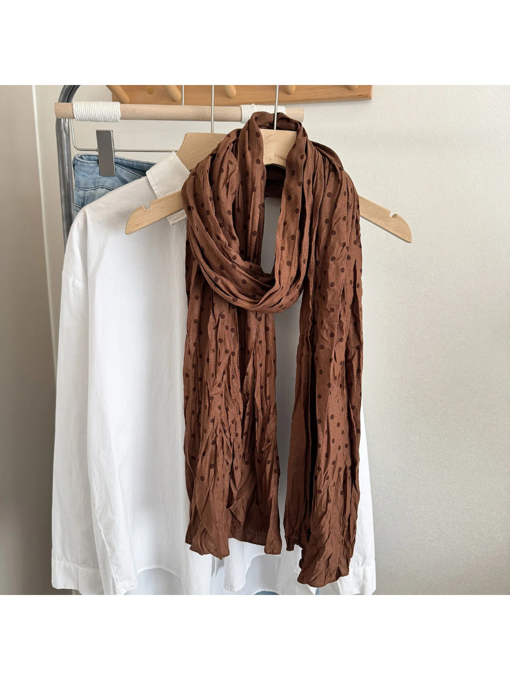 Scarvii - Polka Dot Lightweight Spring Scarf
