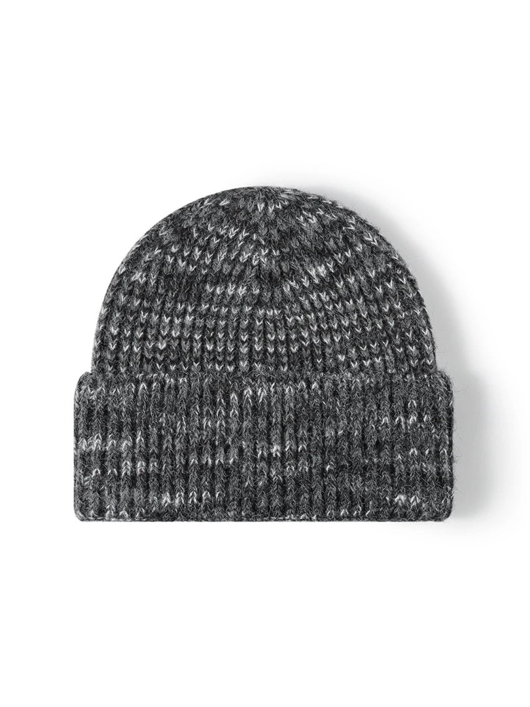 Haila - Heathered Ribbed Cuffed Knit Beanie
