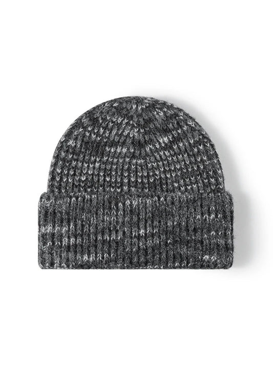 Haila - Heathered Ribbed Cuffed Knit Beanie