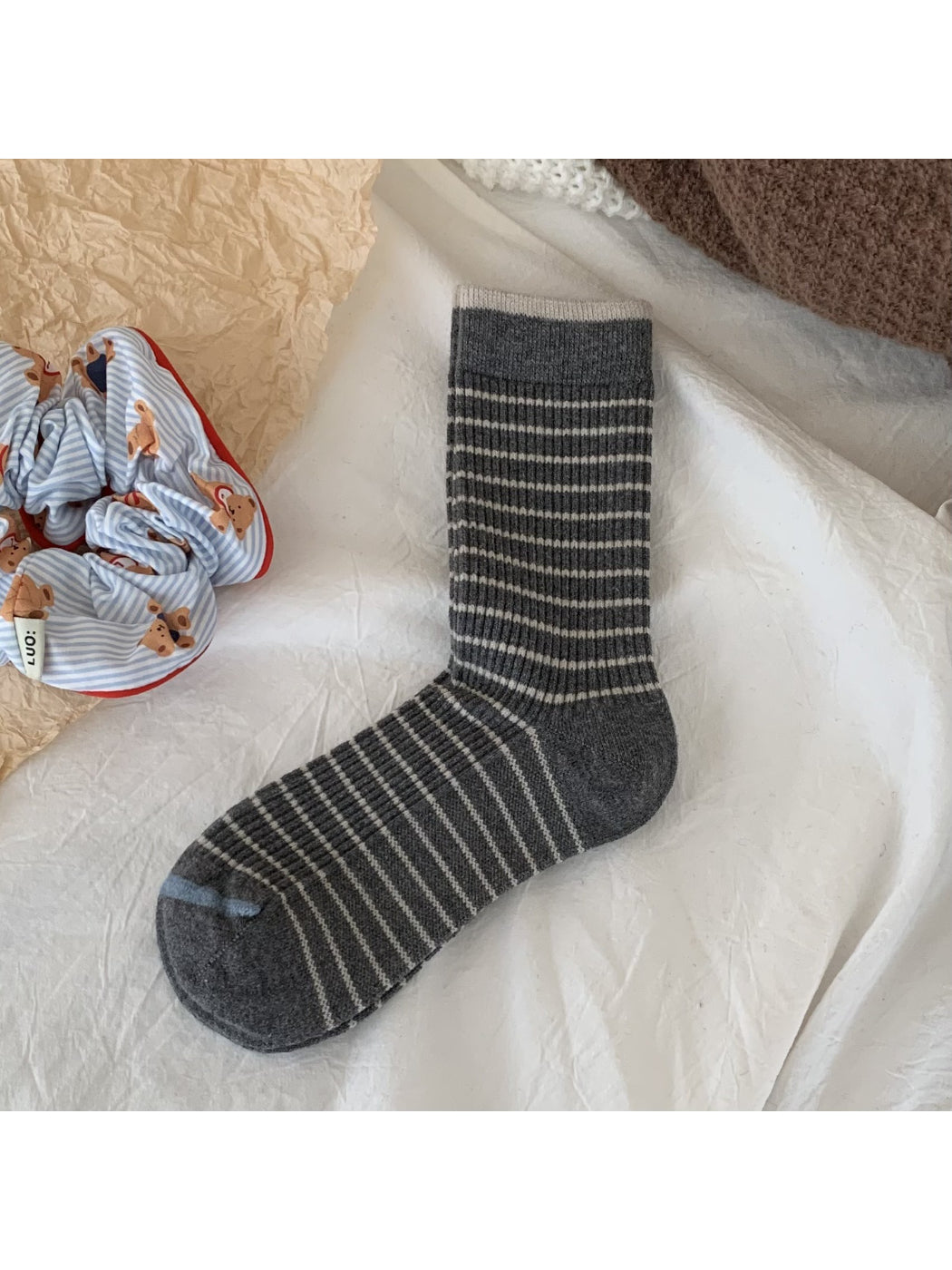 Rufia - Cozy Stripe Crew Socks product image 3