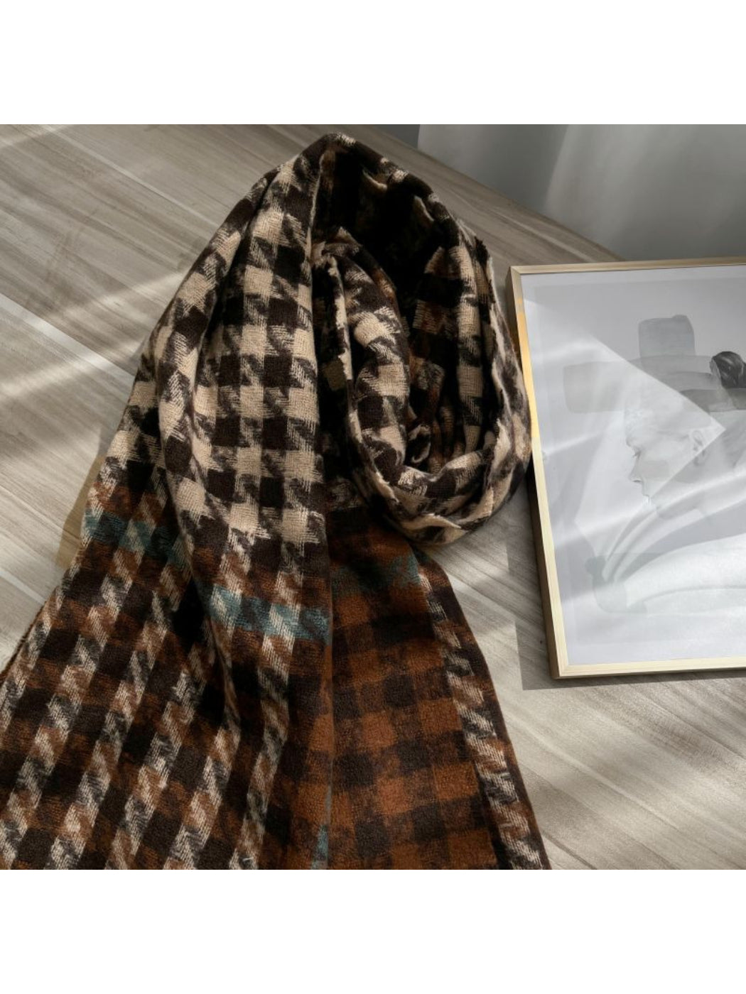 Scarvii - Oversized Houndstooth Winter Scarf