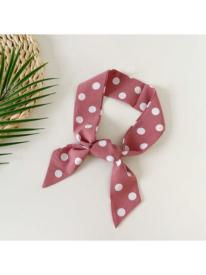 Scarvii - Classic Polka Dot Skinny Scarf Bandana