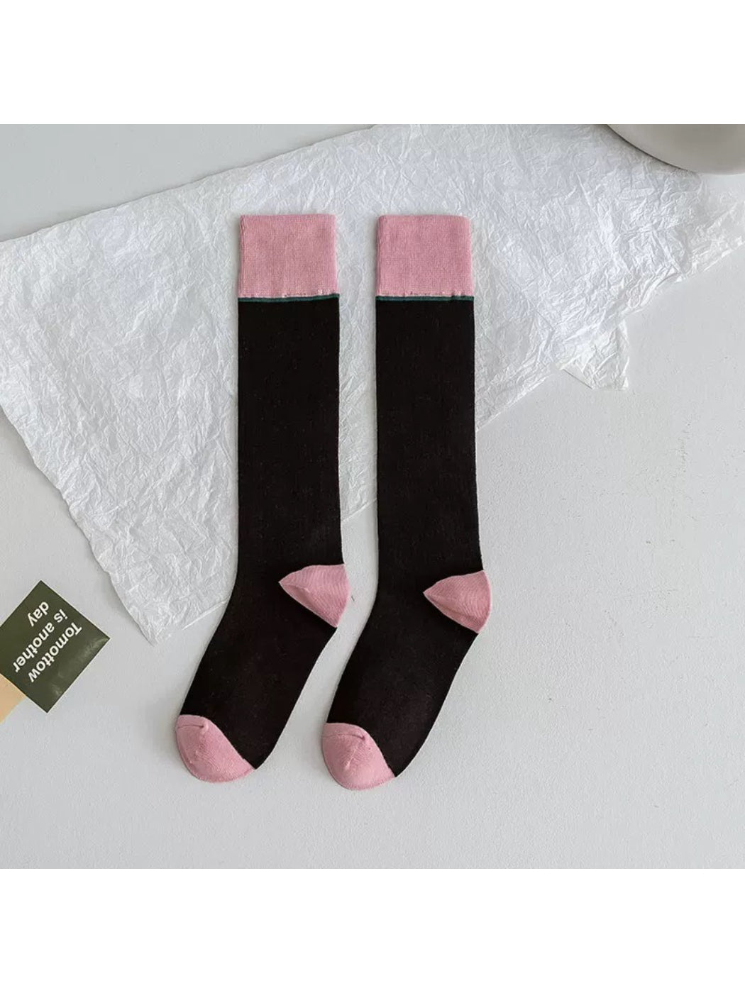 Rufia - Colorblock Ribbed Knee High Socks product image 9