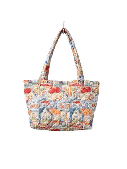 Cosbai – Quilted Cartoon Tote Bag